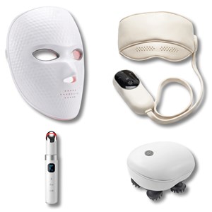 Coffret relaxation & beauté – masseur corps + masque yeux chauffant +masque led