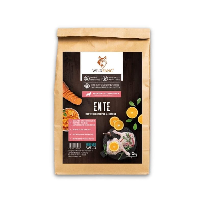 Wildfang - Wildfang® canard à la patate douce et à l'orange - sans céréales - 6 kg