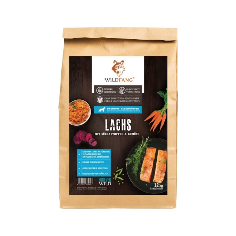 Wildfang - Wildfang® croquettes junior au saumon pour chiots - sans céréales - 2 kg