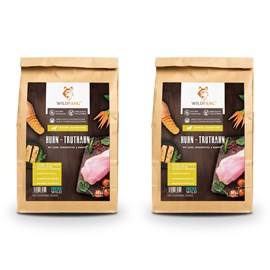 Wildfang junior poulet, dinde & saumon 2 × 2 kg sans céréales