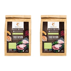 Wildfang croquettes sans céréales dinde pour adultes et seniors 2 kg