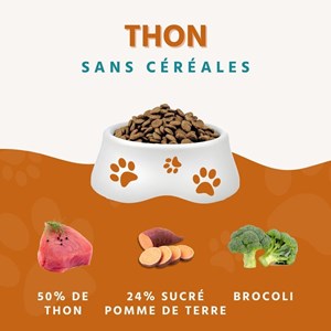 Wildfang croquettes adultes au thon - sans céréales - 6 kg