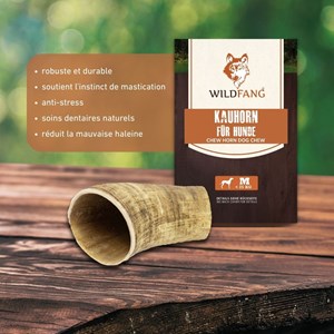 Wildfang - corne à mâcher de boeuf - 1 piece - m