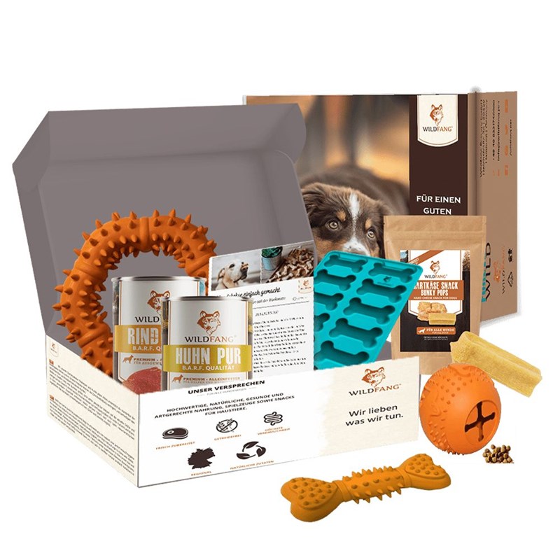 Wildfang zauberbox, coffret jouets et friandises pour chien