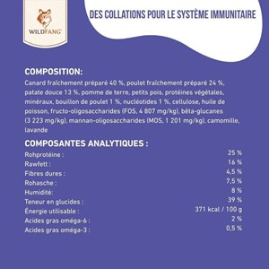 Wildfang - snacks pour le système immunitaire - grain-free - 1 piece