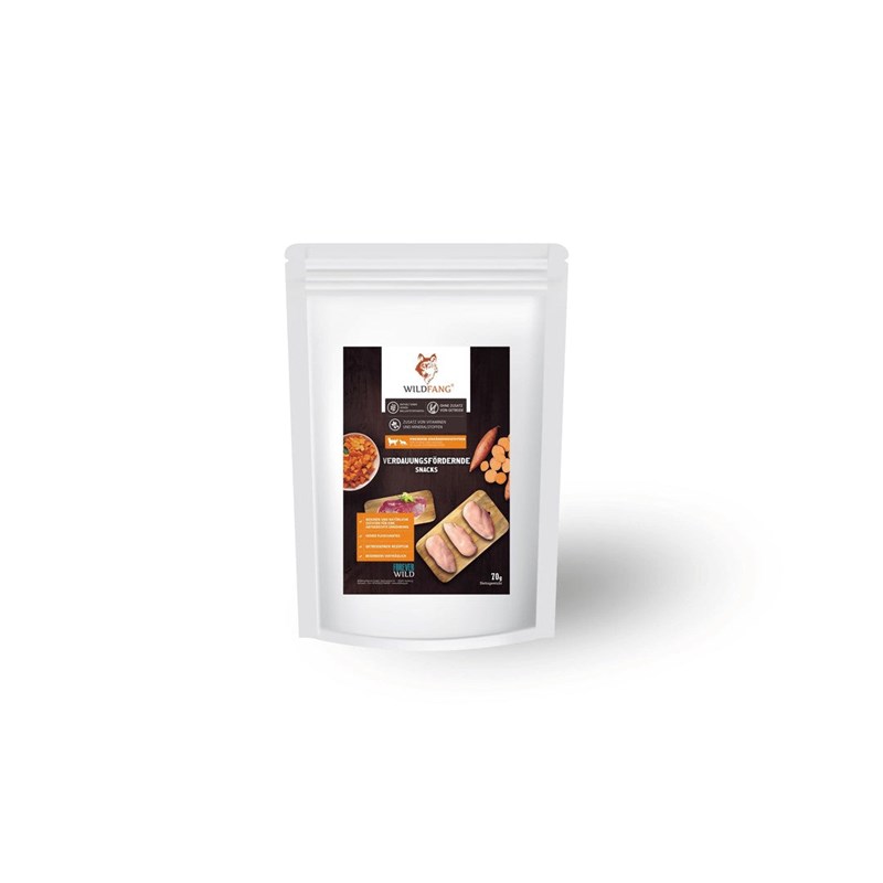 Wildfang snacks digestifs pour chiens canard & poulet sans céréales
