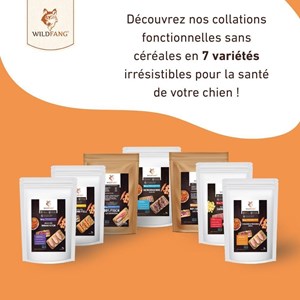Wildfang - snacks avec 80% de volaille - sans céréales - 3 pieces (3 x 100g)