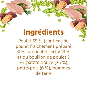 Wildfang aliments secs adultes avec poulet et herbes - grain-sans - 2 x 6 kg