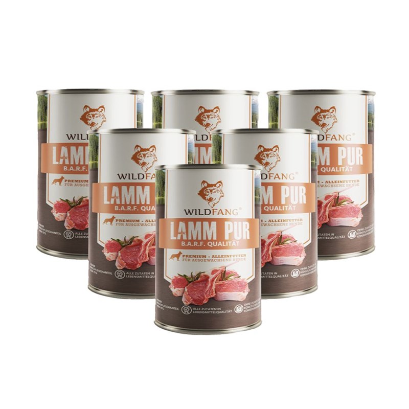 Wildfang aliment humide à l'agneau sans gluten 2400 g pour peau et pelage