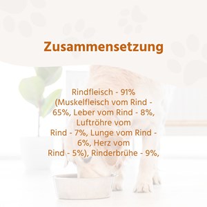 Wildfang premium pâtée pour chien boeuf 6 x 800 g