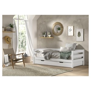 Lit vipack blanc