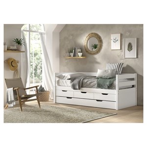 Lit vipack blanc