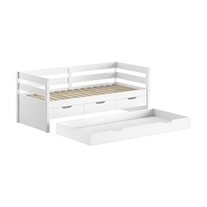 Lit vipack blanc