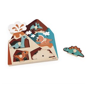 Puzzle encastrement sonore dino - 5 pcs