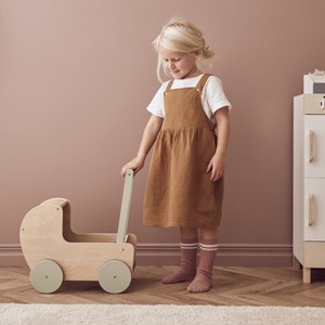 Landau pour poupée en bois