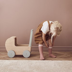 Landau pour poupée en bois