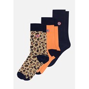Lot de 3 chaussettes mi-hautes en coton  - multicolore