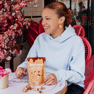 Mini cônes bitecone - fourrés chocolat au lait