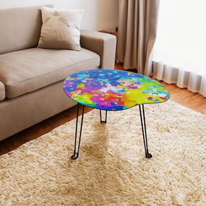 Table basse pliante  multicolore