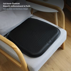 Coussin de siège en gel nid d'abeille respirant soulage douleurs dos