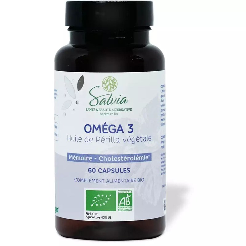 Salvia - Omega 3 perilla vegan 60 capsules bio huile vegetale