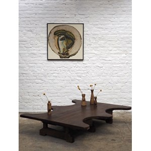 Table basse de bijoutier en chêne n°766