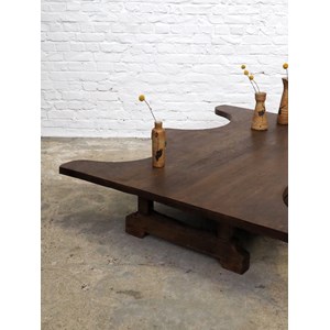 Table basse de bijoutier en chêne n°766