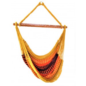 Hamac chaise filet orange