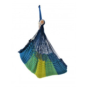 Hamac chaise filet vert bouteille