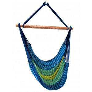 Hamac chaise filet vert bouteille