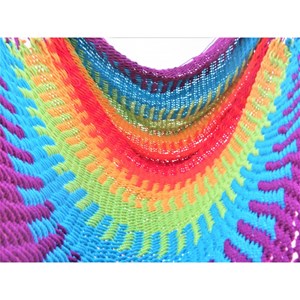 Hamac chaise filet violet