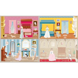 400 autocollants la vie au chateau