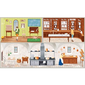 400 autocollants la vie au chateau