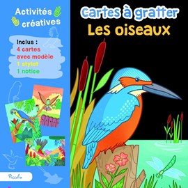 Cartes à gratter les oiseaux