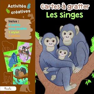 Cartes à gratter les singes