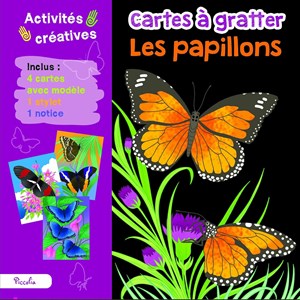 Cartes à gratter les papillons