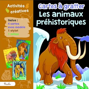 Cartes à gratter les animaux préhistor