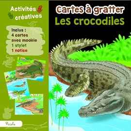 Cartes à gratter les crocodiles
