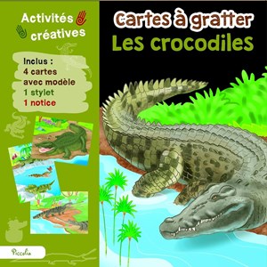 Cartes à gratter les crocodiles
