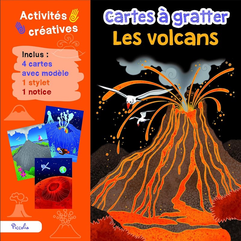 Cartes à gratter les volcans