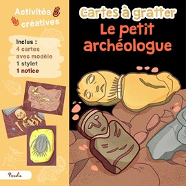 Cartes à gratter petit archéologue