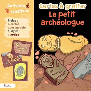Cartes à gratter petit archéologue