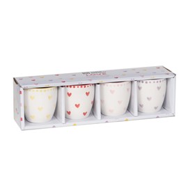 Lot de 4 tasses love 13 cl