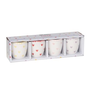 Lot de 4 tasses love 13 cl