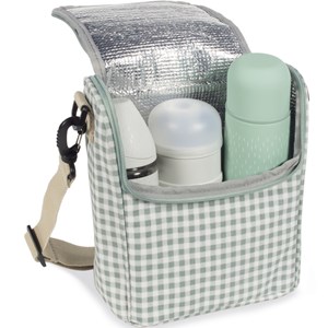 Sac repas isotherme i love vichy vert