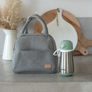 Sac repas isotherme gris chiné