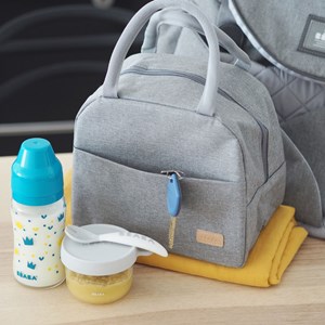 Sac repas isotherme gris chiné