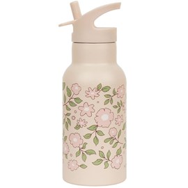 Gourde isotherme fleurs roses (350 ml)