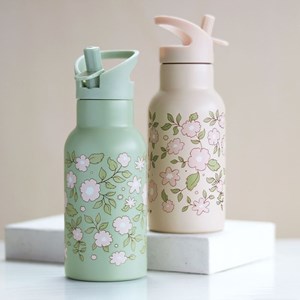 Gourde isotherme fleurs sauge (350 ml)