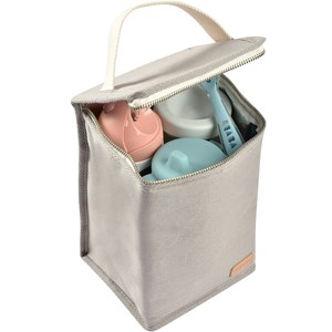Sac isotherme canvas gris perle